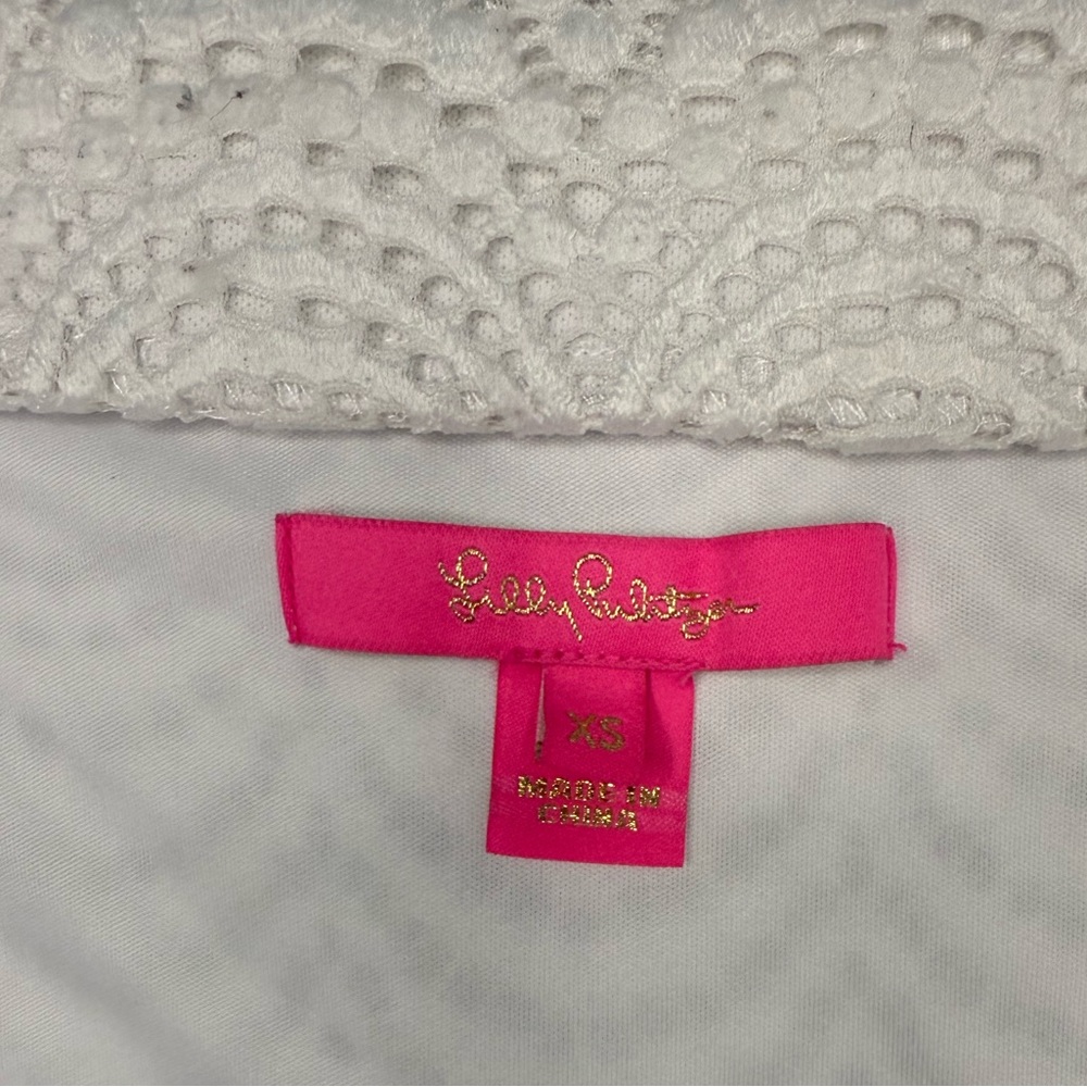 Lilly Pulitzer White Lace Off-Shoulder Mini Dress - Picture 3 of 4